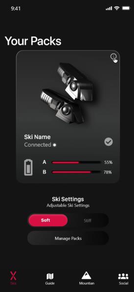 Verispellis ski binding